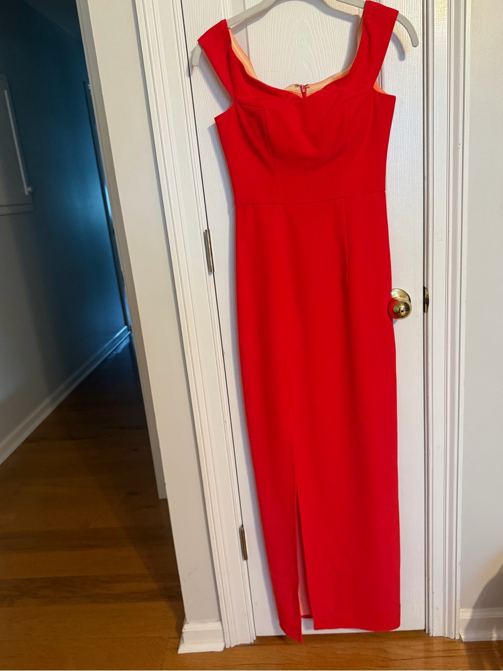 Bariano red long dress